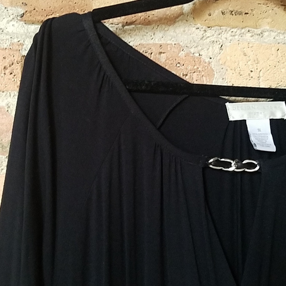 NWT - Design History - Knit Dress Chain Detail -1X